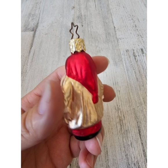 Inge glas Snow White dwarf Santa Glass ornament - Picture 2 of 9